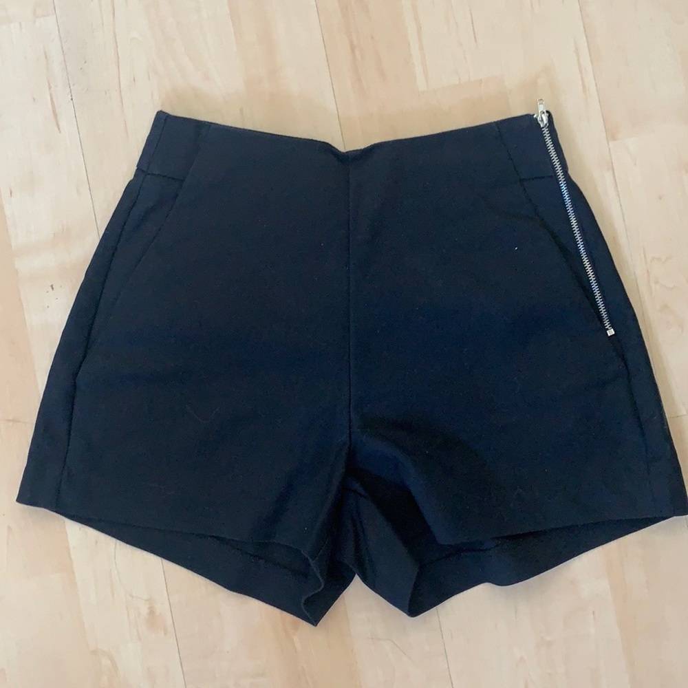 Black high waisted shorts